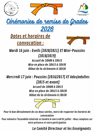Image de l'actu 'Soirées remises de ceintures 2026'